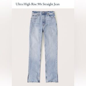 Abercrombie Ultra High Rise 90s Straight Jeans